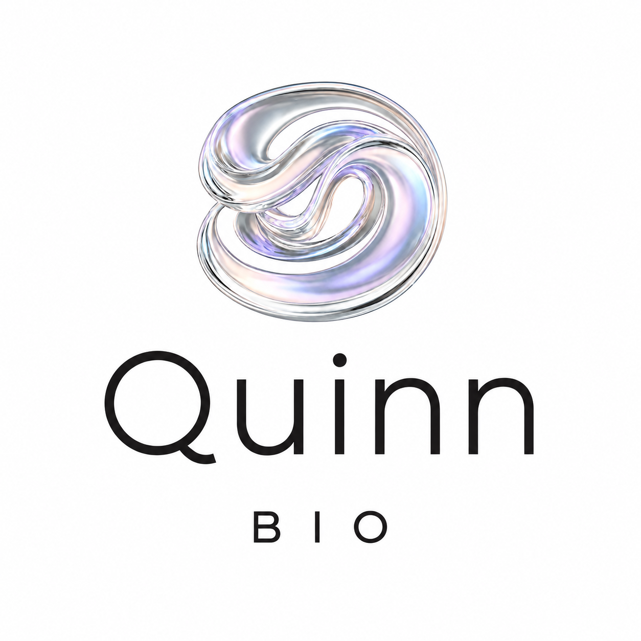 Quinn Bio silver emblem and wordmark